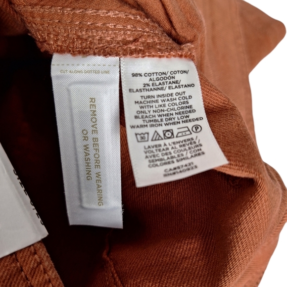 NWT Loft Made And Loved High-Rise Cotton Shorts Pockets Size 25 - Picture 6 of 10